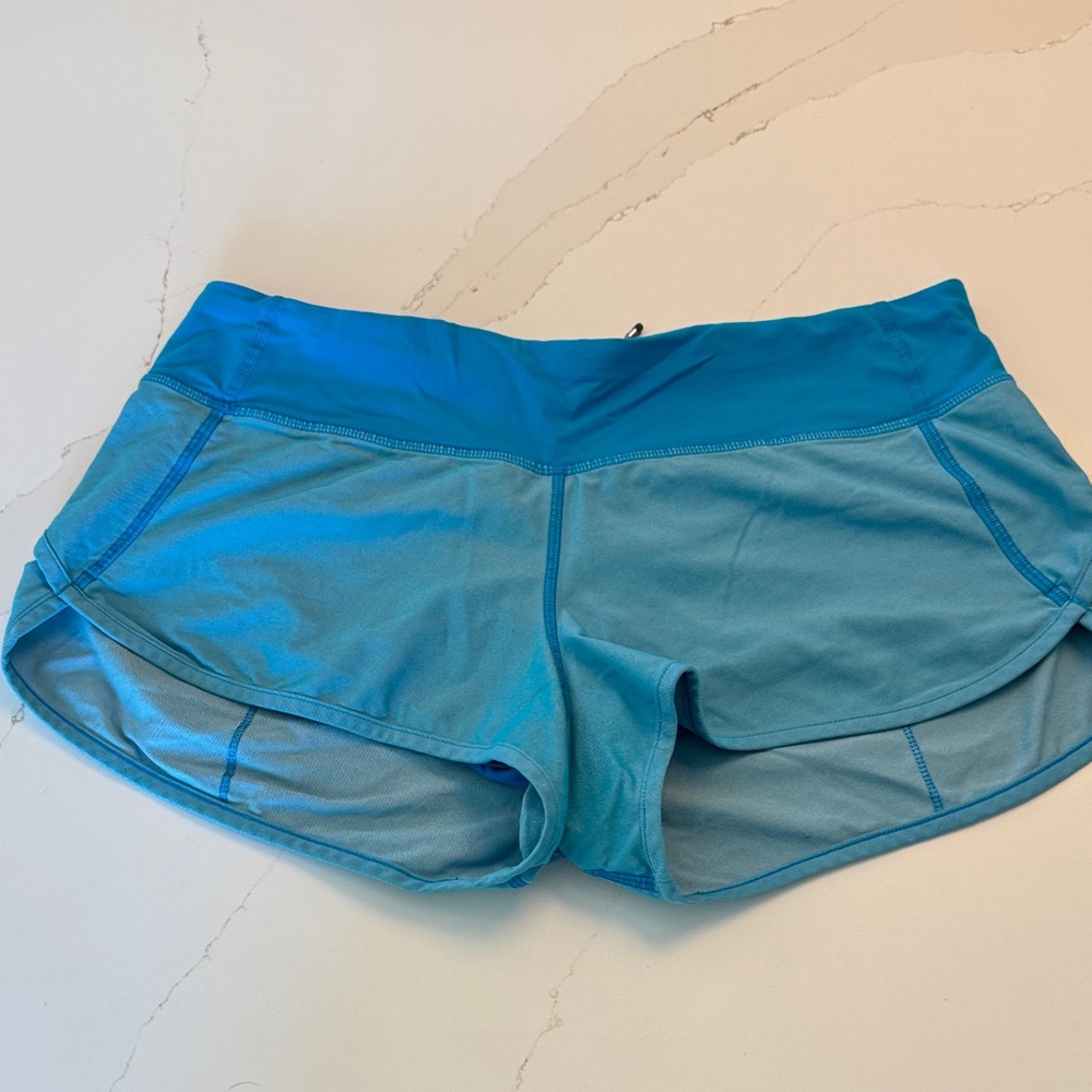 Lululemon Athletica Speed Up 2" Teal Women's Athletic Shorts